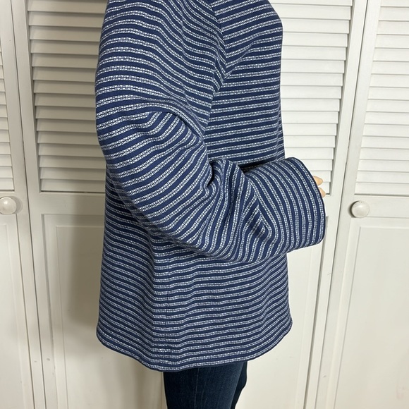 Ralph Lauren Double RL Fleeced Striped Boatneck Top XL - Picture 6 of 11